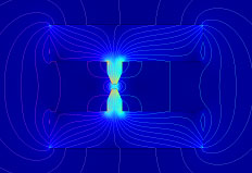 Blue Molecular Waves